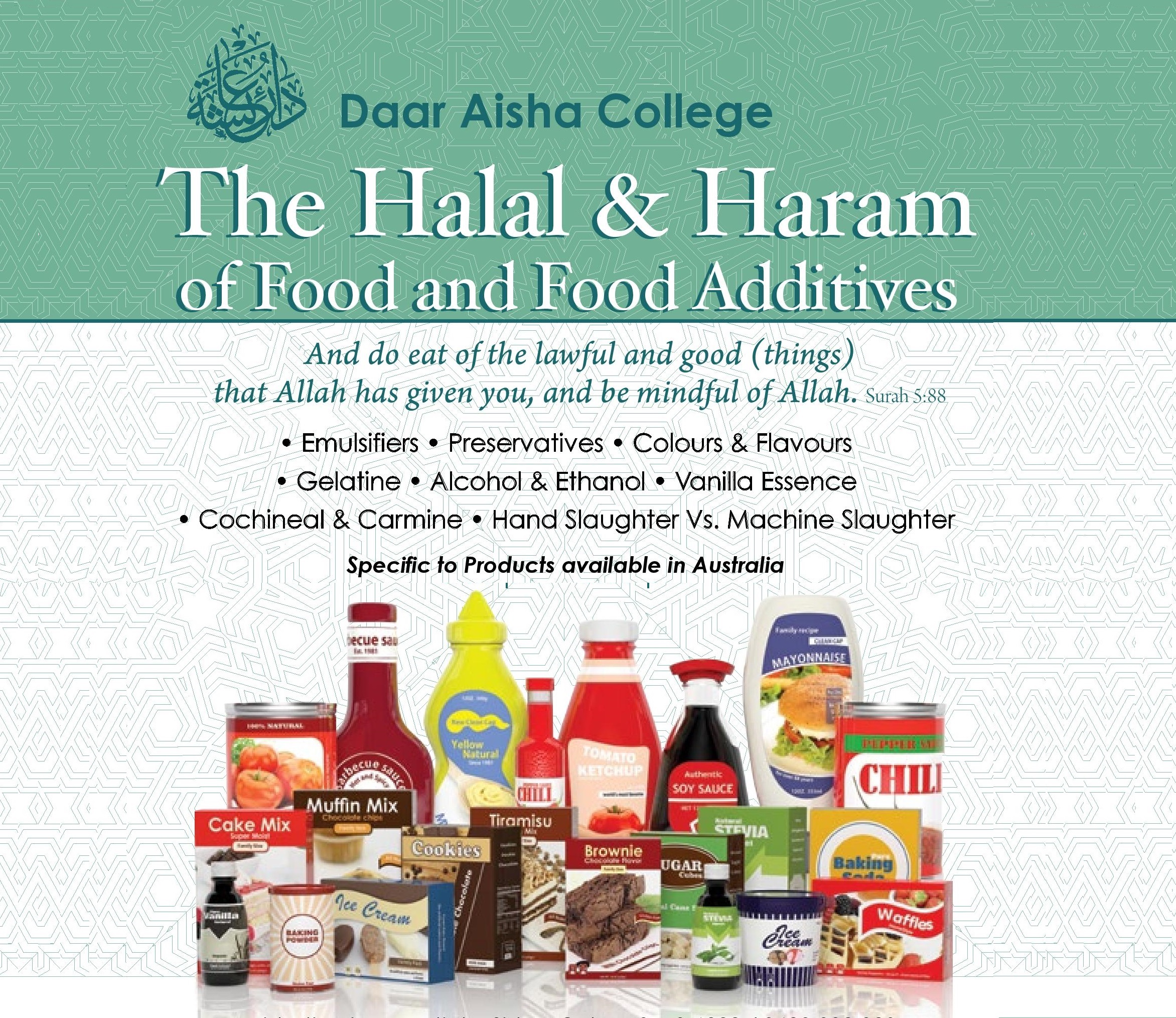 list of halal and haram food ingredients